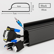 40Cm PVC Desk Cable Tray Cable Management under Desk Channel Cable Raceway Cord  picture