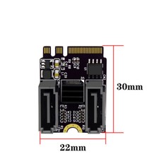 M2(A+E Key) to Dual Port SATA3.0 Expansion Card PCle 3.0 KEY A+E WIFI M.2 picture