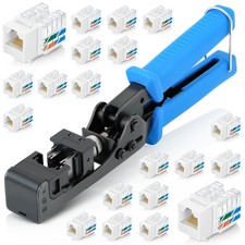 Everest Media Solutions Quick Termination Keystone Jack Punch Down Tool Set CAT6 picture