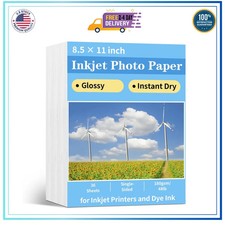 Reastar Glossy Photo Paper 8.5 × 11, 36 Sheets Inkjet Photo Printer Paper picture