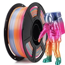 FLASHFORGE PLA Silk 3D Printer Filament Silky Texture Shiny 1.75mm 1kg Spool US picture