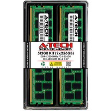 A-Tech 512GB 2x 256GB PC4-25600 DDR4 ECC Load Reduced LRDIMM Server Memory RAM picture