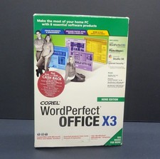 Corel WordPerfect Office X3 Home Edition PC Software CD Complete Box Set picture