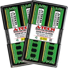 A-Tech 32GB 4x 8GB 2Rx8 PC4-17000R DDR4 2133 MHz ECC REG RDIMM Server Memory RAM picture