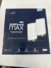 ARRIS Surfboard mAX Tri-Band Mesh System WC4S | AC3800 Wi-Fi Speed NEW SEALED picture
