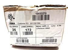Zebra 36 Rolls 1.875