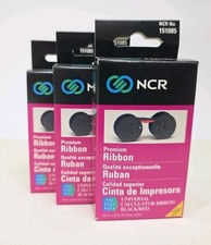 NCR #151085 Premium Ribbon Universal Calculator Ribbon Red Black NIB NOS Qty 3 picture