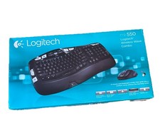 New Logitech MK550 Comfort Wireless Wave Keyboard K350 Combo w/Mouse M510 Sealed picture