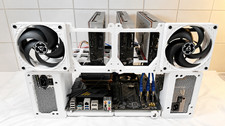 6xGPU AI White ATX Open Frame - GPU Rig for Machine Learning & Crypto Mining picture