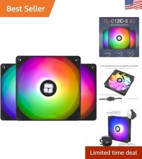 Ultra Quiet ARGB CPU Fan – 120mm PWM Cooling with LED Effects (3 Pieces) picture