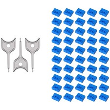 USB Data Blockers - 50PCS Dust Resistant Protectors with 3 Keys for Security picture