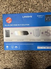 Brand New Linksys Home DOCSIS 3 Cable Modem + Router + Extender Bundle F5Z0644 picture