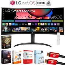 LG 34 Inch Smart Monitor Curved Screen 100Hz with 26 Months Protection Bundle picture