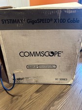 Commscope Systimax GigaSPEED X10D Cat6A U/UTP Plenum Network Cable blue /100ft picture