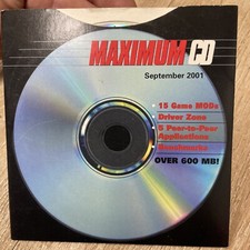 Maximum CD September 2001 Gaming Demos Vintage picture