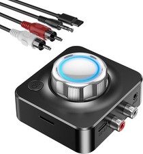 Bluetooth Receiver for Home Stereo RCA Adapter 3.5mm Wireless Audio Extender picture
