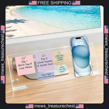 Monitor Memo Board Holder 14x5 inches with Phone Stand for Office & Home picture