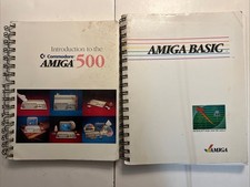 Introduction to the Amiga 500 Book Commodore AMIGA BASIC Lot of 2 Books picture