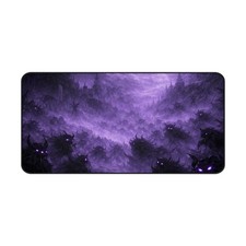 Purple Mist Shadows Desk Mat | Haunted Forest Eyes picture