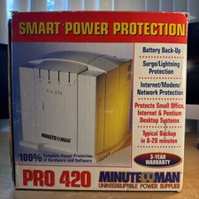 Minuteman Pro 420 UPS Uninterruptible Power Supply 120 VAC 1-Phase 420VA/260W picture
