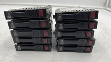 LOT OF 10 HP 300GB 10K SAS 6Gbps 2.5
