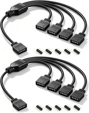 12V 4 Pin RGB Splitter Cable,1 to 4 RGB Adapter Connector picture