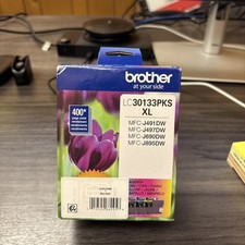 Genuine Brother LC30133PKS XL High Yield Color Ink Cartridges 3 Pack 2028 picture