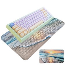 1 PC Ocean Beach Computer Keyboard Stand Pad Ergonomic Tilted Wrist Rest picture