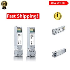 Reliable 10GBase-LR SFP+ Fiber Transceiver for Cisco, Meraki, UniFi - 2 Pack picture