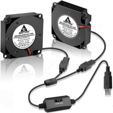 USB Blower Fan 40mm 5V 3 Speed Control 4010 Hydraulic Bearing 40x40x10mm Pack picture