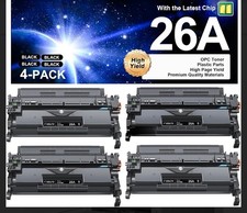 4PK CF226A 26A Black Toner Cartridges for HP Laserjet Pro MFP M426 M426dw picture