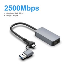 USB to 5Gbps RJ45 Ethernet Adapter RTL8157 5G/2.5G/1G for Windows 11 Laptop picture