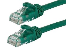 Monoprice 109843 Flexboot Cat6 Ethernet Patch Cable - Network 0.5 Feet, Green picture