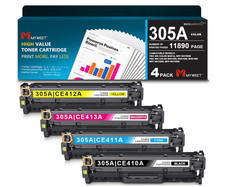 305A High Yield Toner Cartridge 4-Pack Black Cyan Magenta Yellow Replacement for picture