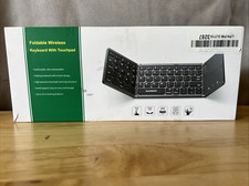 Samsers Multi-Device Foldable Bluetooth Keyboard with Touchpad Rechargeable picture