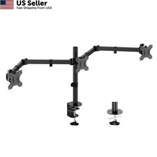 UPGRAVITY Triple Monitor Desk Mount 3 Screens 27 in VESA 17.6 lbs  USA picture