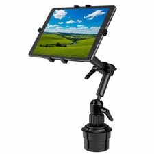 MountIt Universal Cup Holder Tablet Mount, 711in Tablets, Carbon Fiber picture