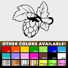 Hops Plant Flower Decal Sticker for Laptop Car window beer Decor wall room DIY picture