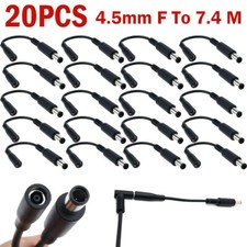20Pcs DC Power Charger Adapter Charging Converter Cable For Dell 4.5mm To 7.4mm picture