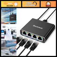 Ethernet Splitter 1 to 4, 1000Mbps High-Speed Network Cable Hub, Internet Adapte picture