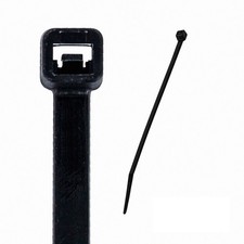 6 Inch Nylon UV Resistant Cable Wire Zip Tie 120 lbs Black 300 Pack Lot Pcs Qty picture