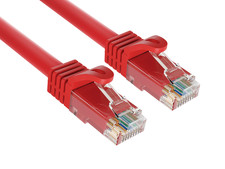 50ft Cat6a Ethernet Cable 10Gbps Snagless RJ45 for Gaming PS5 PC Router, Red picture