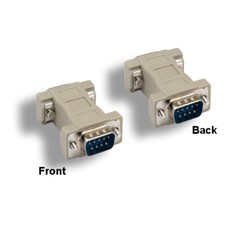 Kentek DB9 Male to Male Adapter Molded Connector Serial Port RS-232 Pin picture