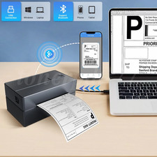 4x6 Thermal Label Printer 101mm/s High Speed Shipping Label Maker USB Portable picture