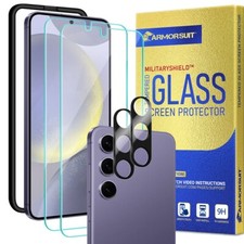 [2+2 Pack] ArmorSuit Samsung Galaxy S24  Plus Glass Screen + camera protectors picture