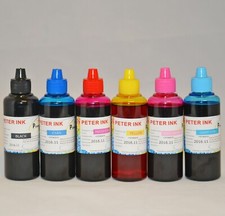 6X100ML Premium Dye refill Ink for XP-970 277 T277 Cartridge CISS CIS picture