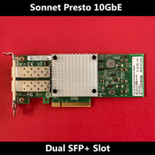 Sonnet Presto 10GbE Dual SFP+ Slot x8 PCIe 2.0 Network Adapter Card picture