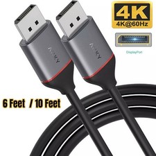 Displayport to Display Port Cable DP Male to Male Cord 4K 60hz HD （ 6ft / 10ft ） picture