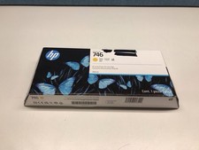 HP 746 300-ml Yellow Ink Cartridge, P2V79A FACTORY SEALED 4/2027 picture