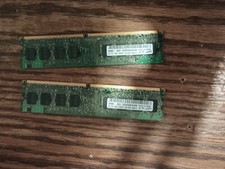 Samsung 2x512MB (1GB) M378T6553EZS-CE6 512MB DDR2 PC3200 Computer RAM Memory Kit picture